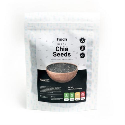 Finch Black Chia Seeds 150g