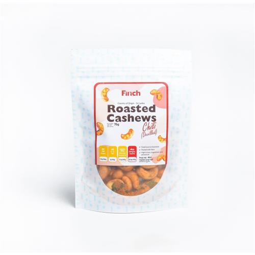 Finch Roasted Chili Cashews 75g