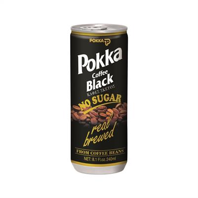 Pokka Black Coffee (No Sugar) 240ml