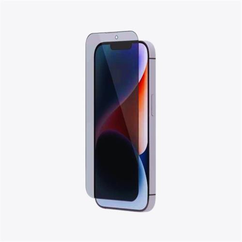 Privacy Silicone Edge Tempered For iPhone 14 Plus/ 13 Pro Max