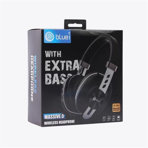 Blue I MASSIVE 5 Bluetooth Headset (Black, On the Ear)