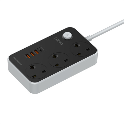 3 AC Outlets UK Power Strip