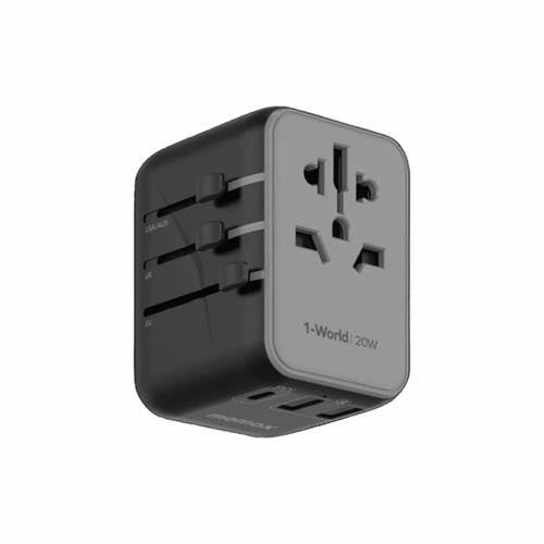 1-World   3-Ports Travel Charger (20W)