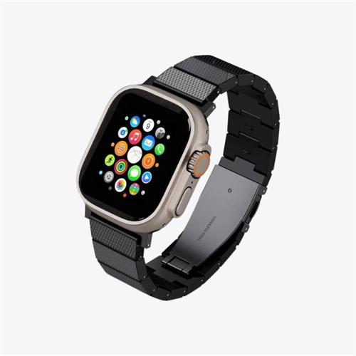 Levelo Fusion Resin Strap For Apple Watch - Black