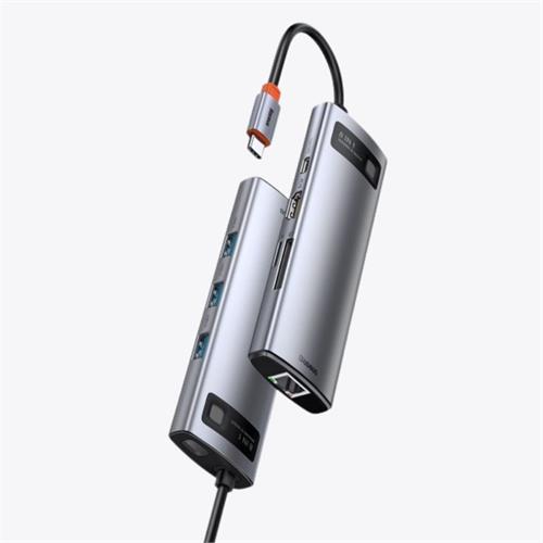 Baseus 8-in-1 Type-C HUB Metal Gleam Series Docking Station