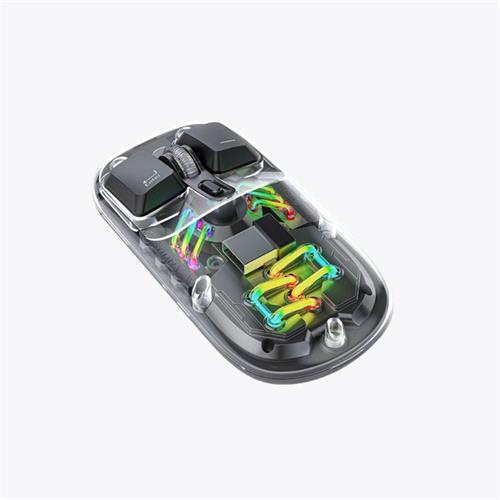 Porodo Transparent Mouse 2.4G and Bluetooth Dual Mode