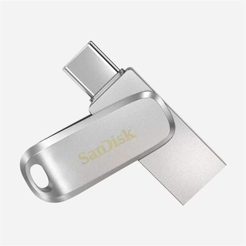 SanDisk Ultra Dual Drive Luxe USB Type-C Flash Drive - 64GB (Silver)