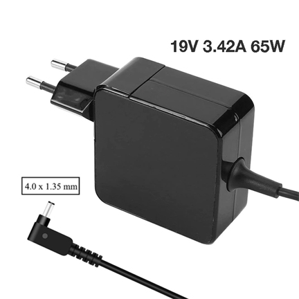 Asus Laptop Power Adapter   Laptop Charger 19V 3.42A DC Size 4.0 x 1.35 mm