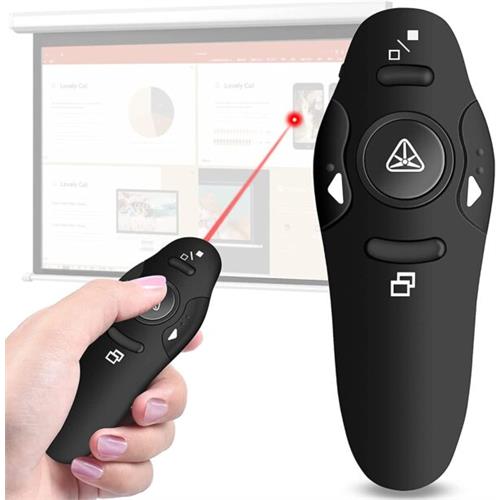 Wireless Presenter   Presentation Pointer with Laser and Mouse Function