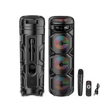 ZQS-8302 Portable LED Rechargeable Bluetooth Bass Speaker Sound System With Microphone