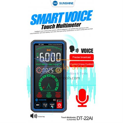 SUNSHINE DT-22AI Intelligent Voice Control Multimeter (English Version)