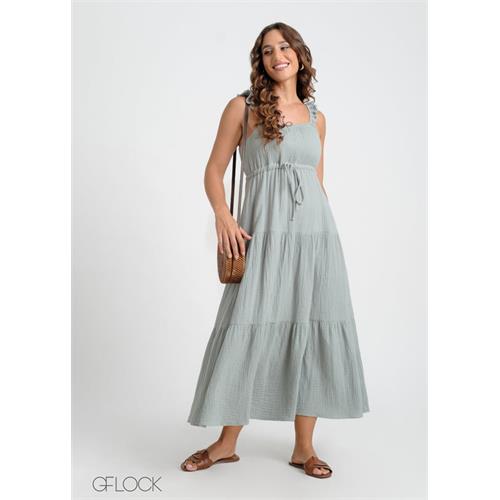 Gauze Tiered Dress - 141024