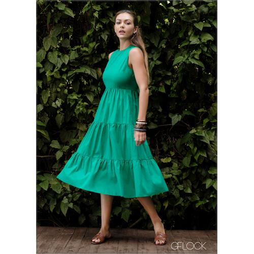 Tiered Sleeveless Dress - 020224