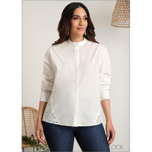 Lace Detailed Shirt - 060625