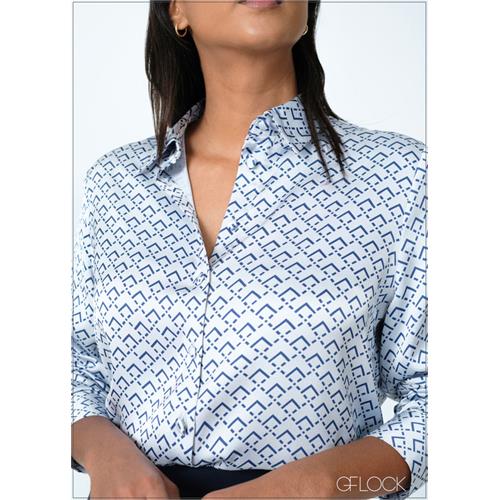 Printed Long Sleeve Shirt - 200625