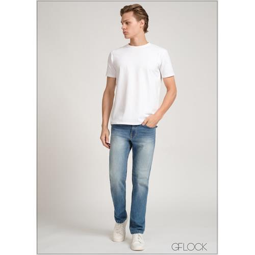 Light Wash Straight Leg Jean - Long Length - 170624D