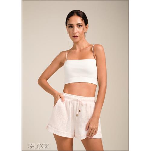 Gauze Pull-On Shorts - 100723