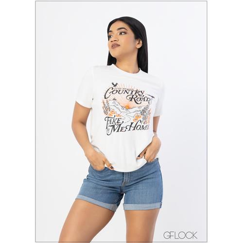 Country Road Graphic Tee - 021222