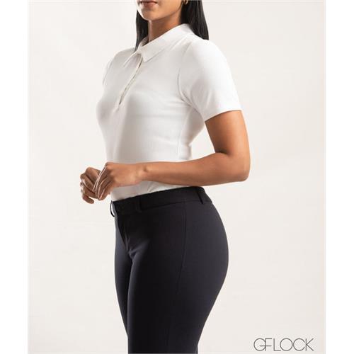 Collared Ribbed Top - 0209