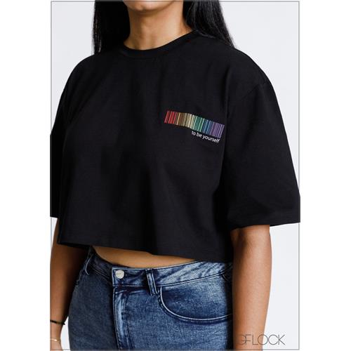 Cropped Graphic Tee - 280624 - 1