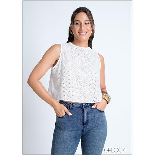 Cutlawn Sleeveless Top - 080724