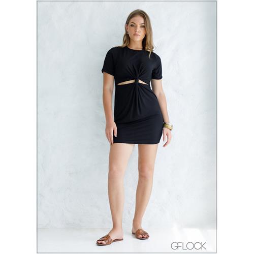 Cut-Out Knot Detail Dress - 210224