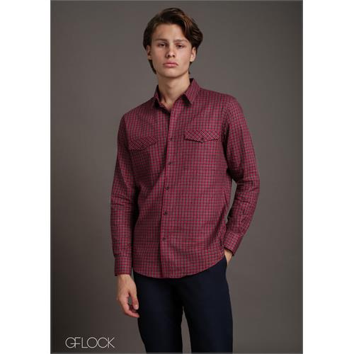 Double Pocket Long Sleeve Shirt - 231223