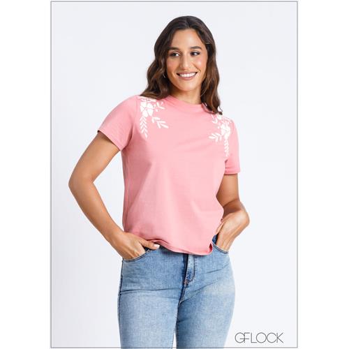 Embroidery T-Shirt - 220724