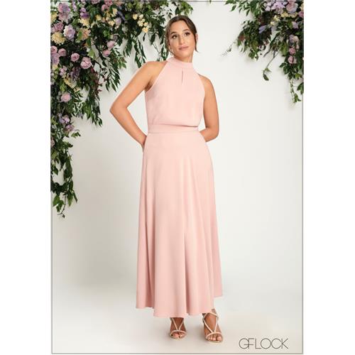 High Waisted Flared Maxi Skirt - 190724