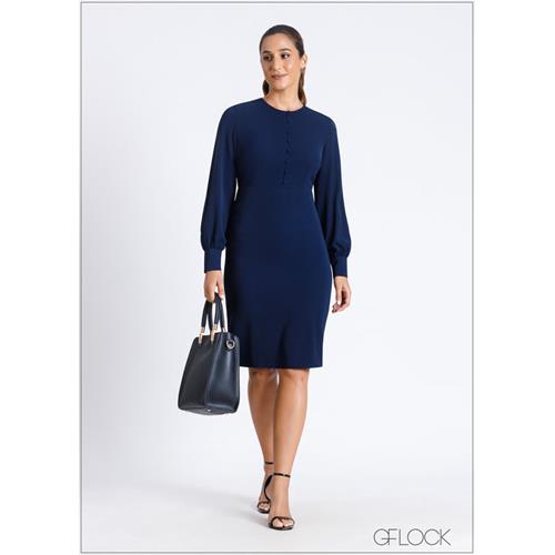 Long Sleeve Dress With Front Opening - 290724 - 02