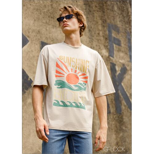 Printed Oversize T-Shirt ( Unisex ) - 211223 - 06