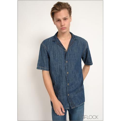 Revere Collar Short Sleeve Shirt - 250724