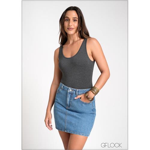 Scoop Neck Bodysuit - 281024