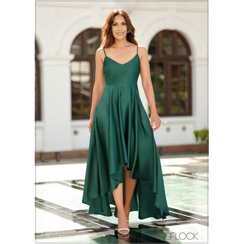 Sleeveless High Low Dress - 210723