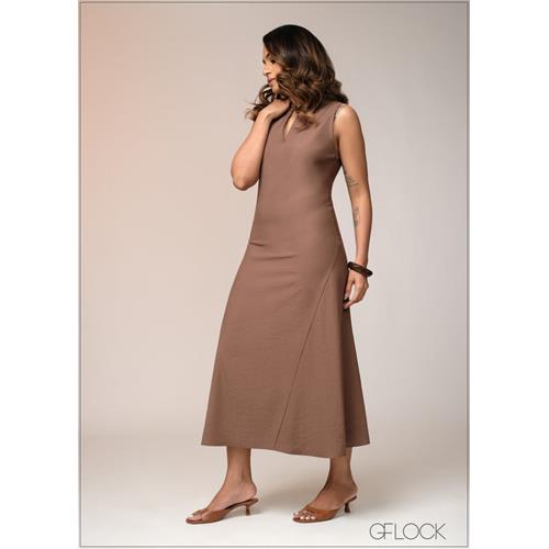 Sleeveless Midi Dress - 031125
