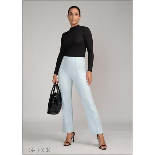 Slim Leg Pant With Seam Details - 120724