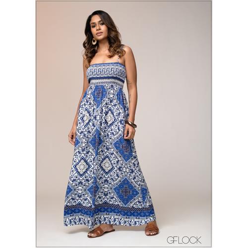 Smocked Strappy Dress - 031125