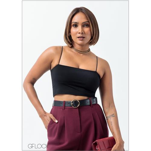 Strappy Tube Crop Top - 160625
