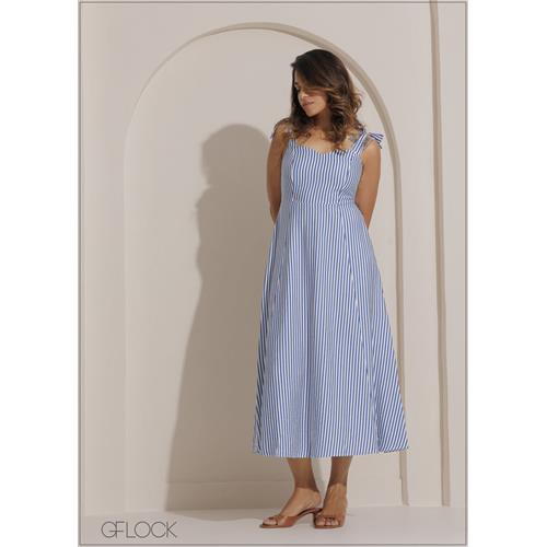 Stripe Midi Dress - 271025