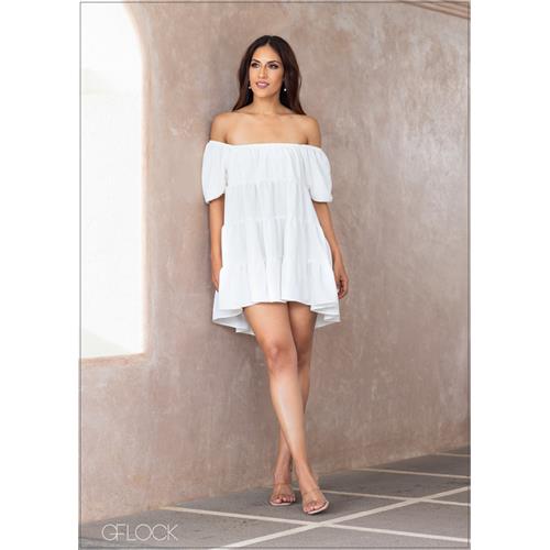 Tiered Mini Dress - 231023