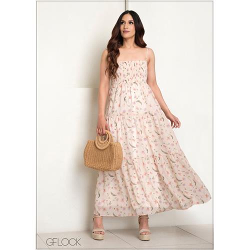 Tiered Mini Floral Maxi - 140625