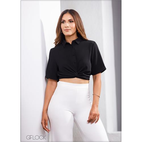 Twist Detailed Crop Top - 180923