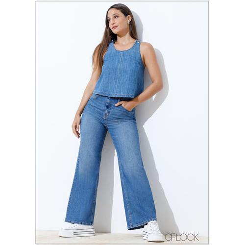 Wide Leg Jean - Long Length - 140824