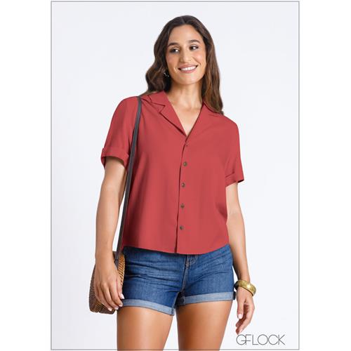 Camp Collar Blouse - 050724