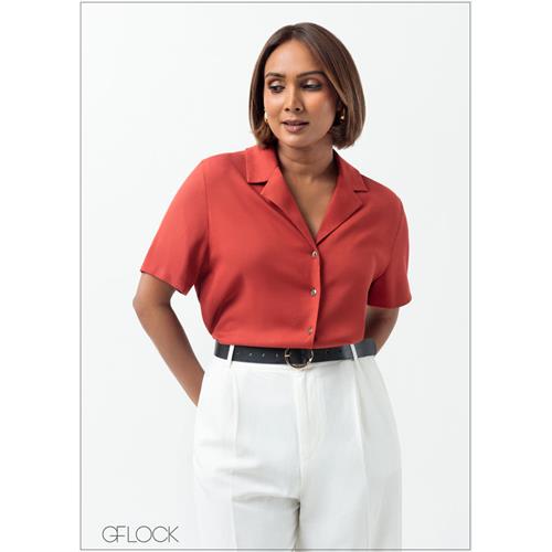 Camp Collar Blouse - 160625