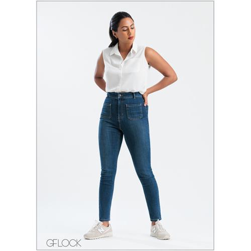 Front Pocket Detail Jean - 250625