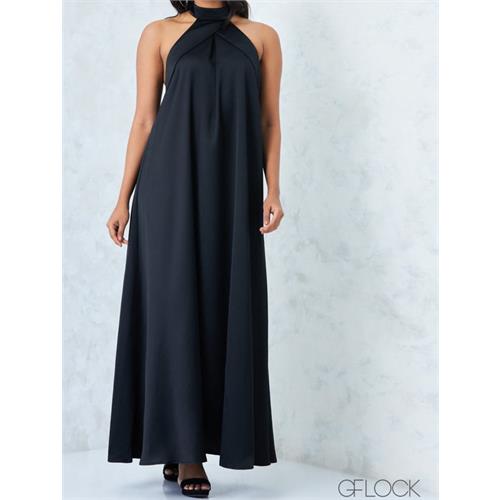 Halter Neck Maxi Dress - 2507