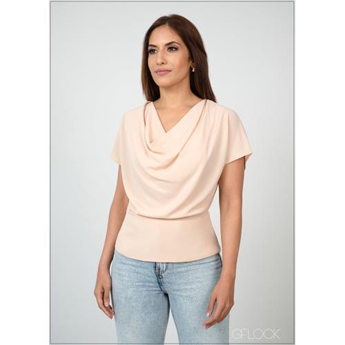 Top With Cowl Neck - 210524