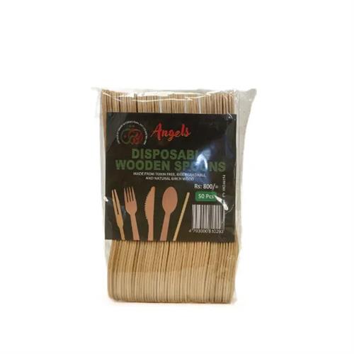 Angels Wooden Spoons 50 Pcs