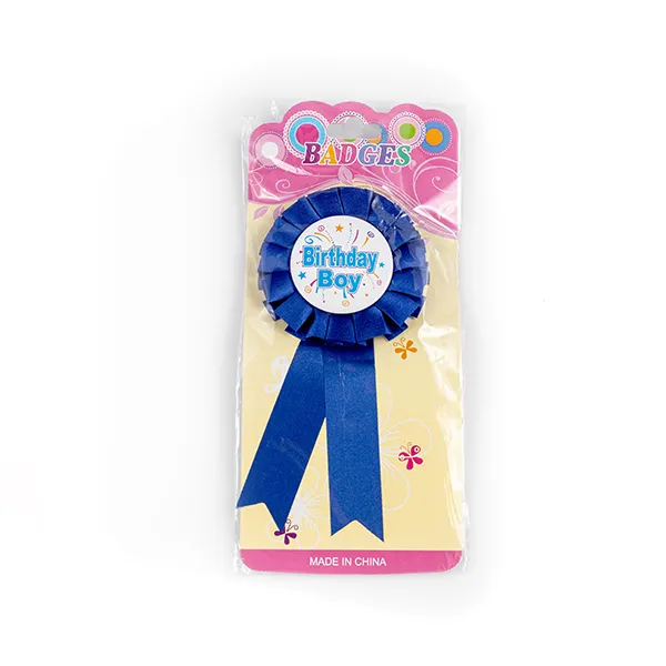 Party Hat Birthday Boy Badge